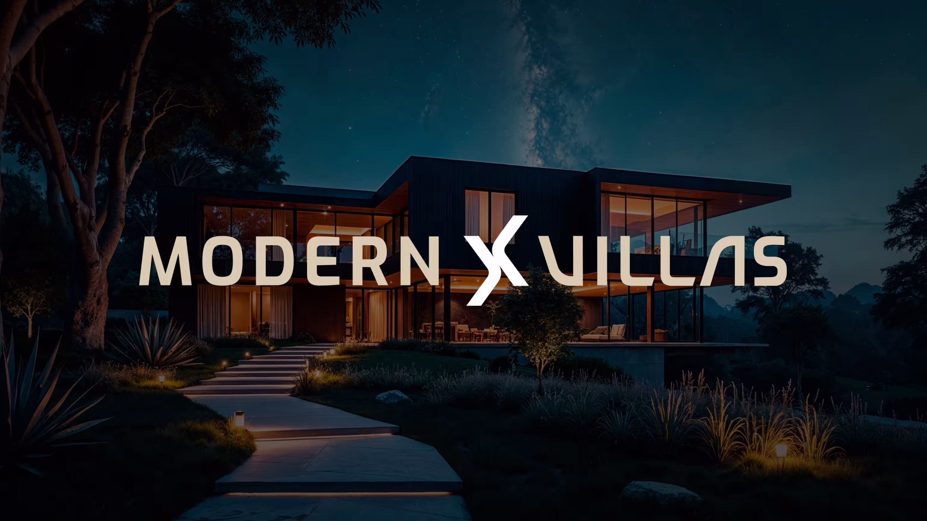 Modern X Villas web design and site development