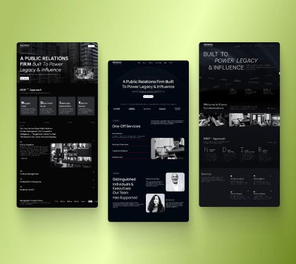photo of concept development of web design studio