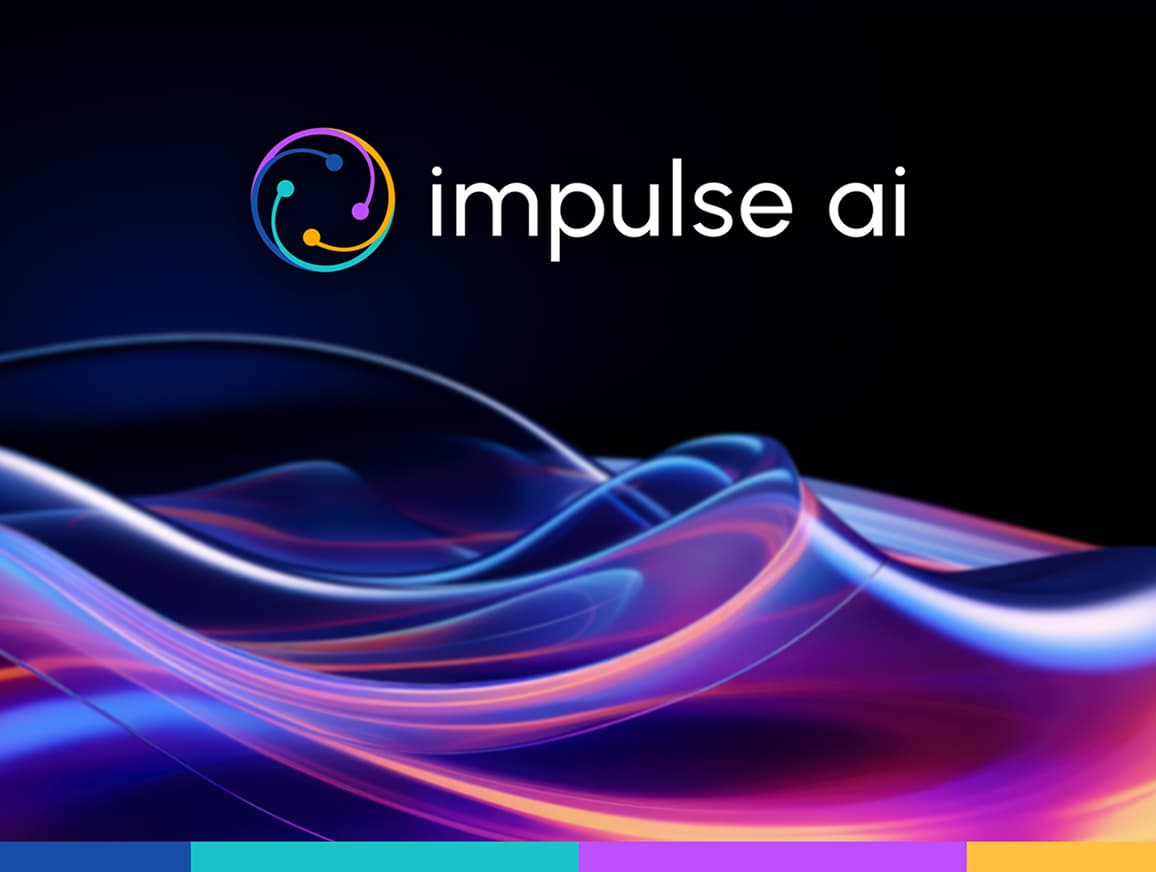 Impulse AI logo and visual identity design reflecting intelligence and modernity