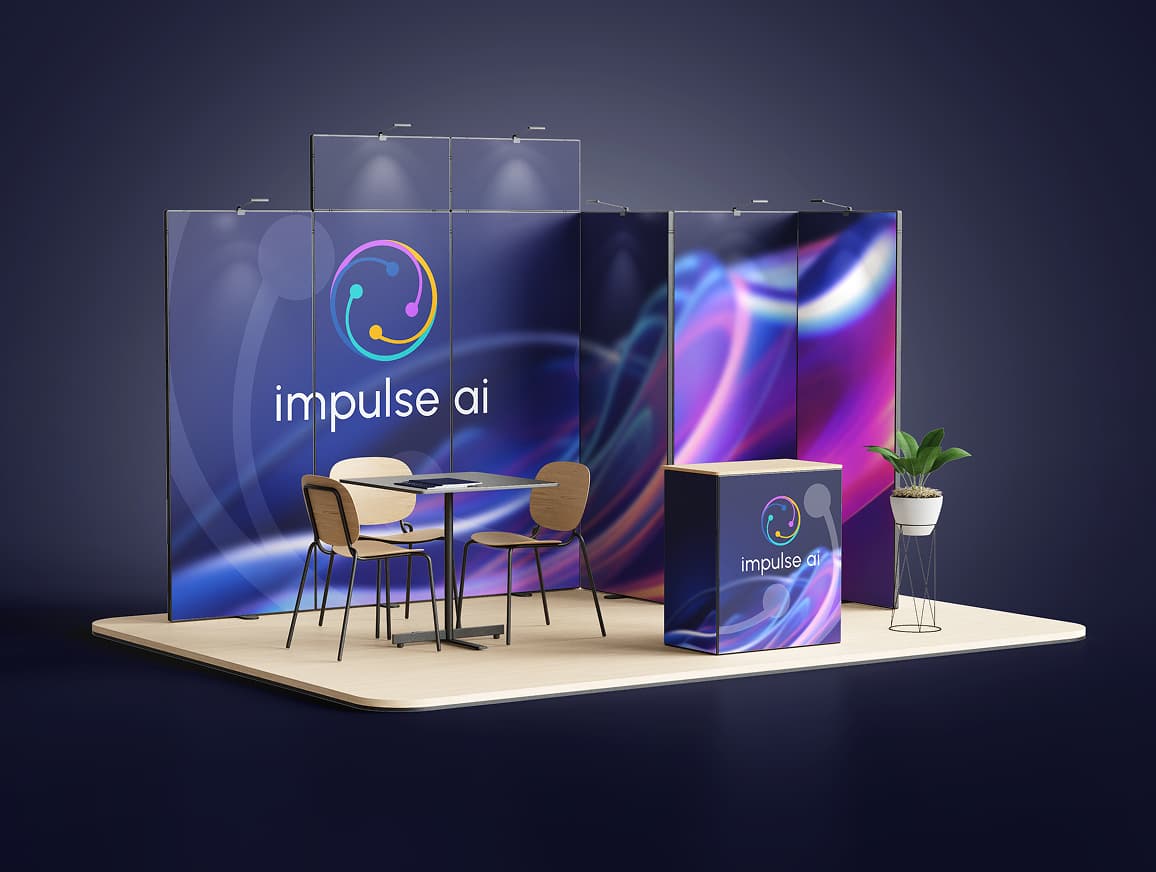 Impulse AI brand identity and logo design for global AI cloud platform