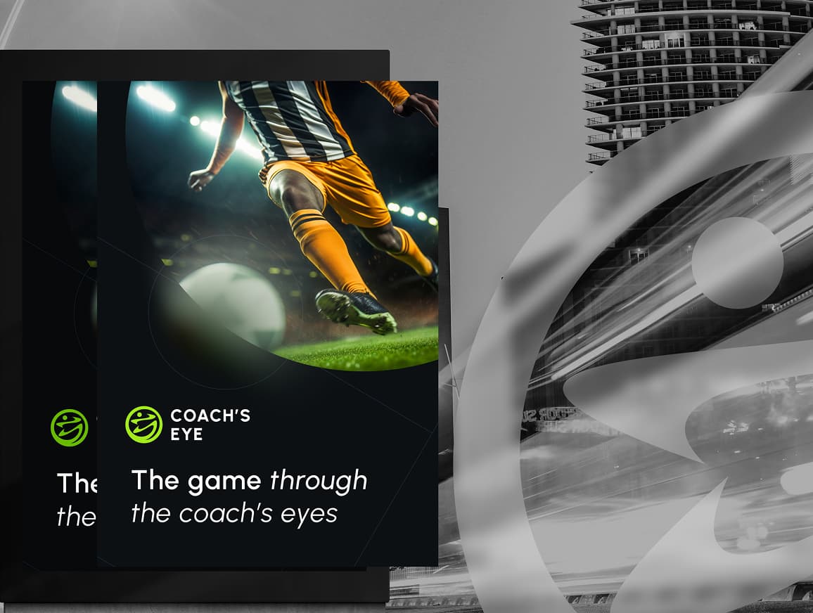 Coach’s Eye logo design for football coaching and gameplay analysis platform